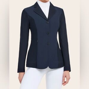 Size 6 Short Navy RJ Classics Harmony Mesh Show Coat